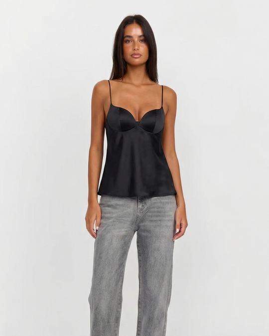 Ellen | Satin Sweetheart Underwired Corset Top