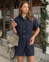 Abigail | denim romper