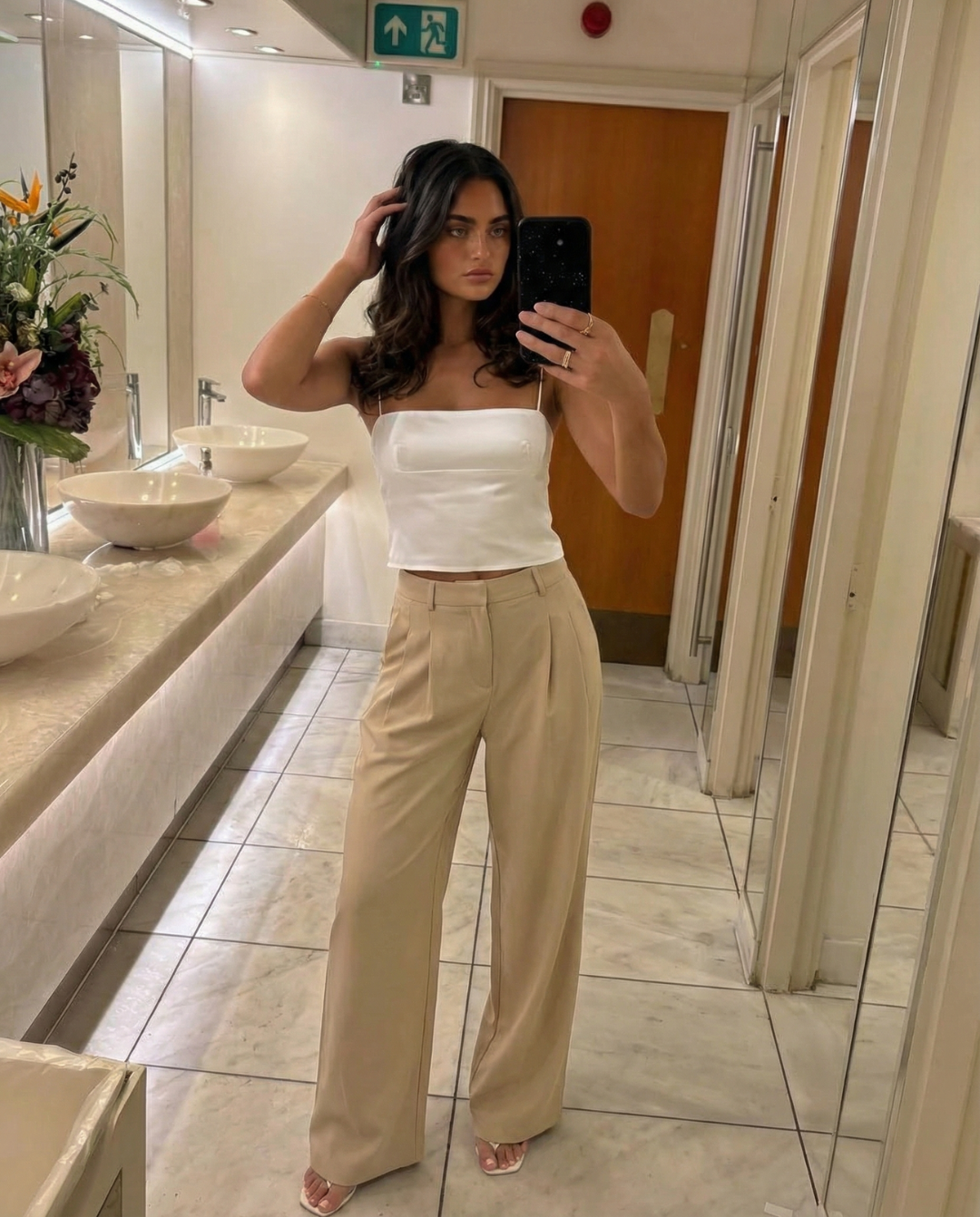 Lila | linen wide leg pants