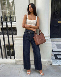 Adeline | Wide Leg Crossover Jeans