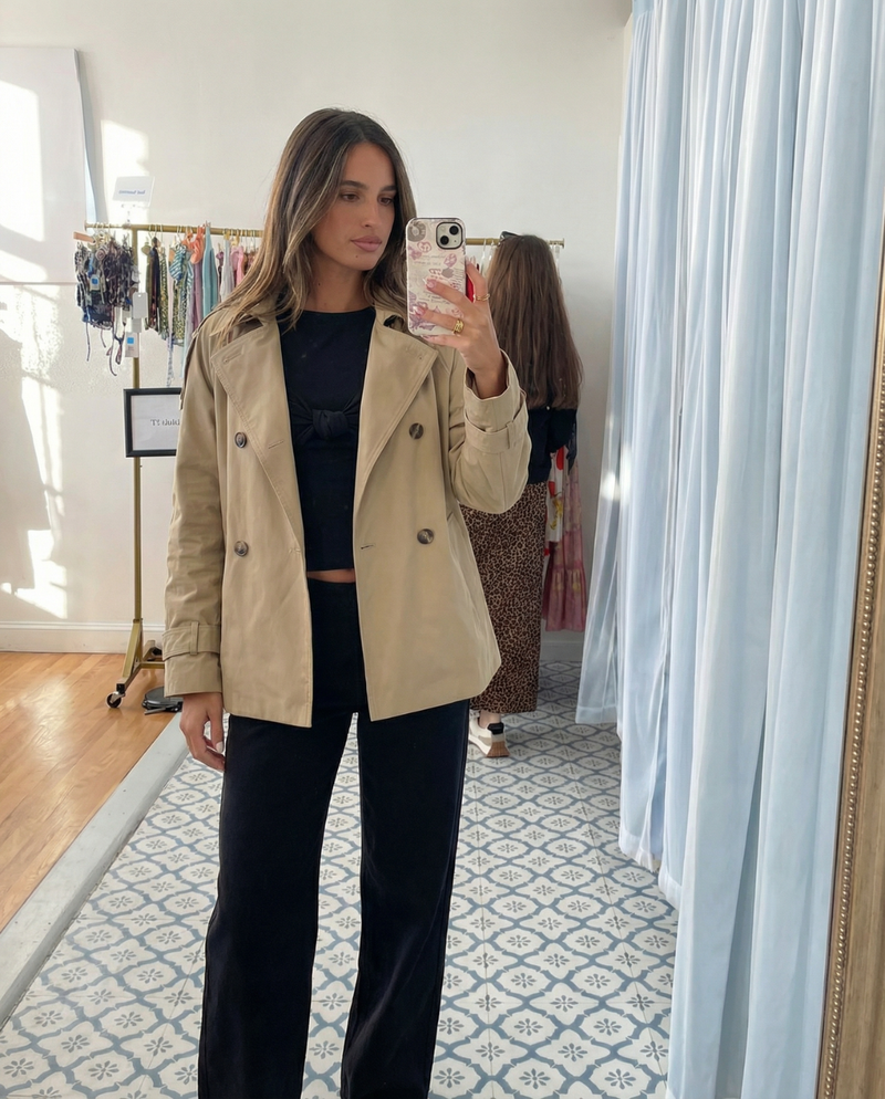 Summer | cropped trench coat