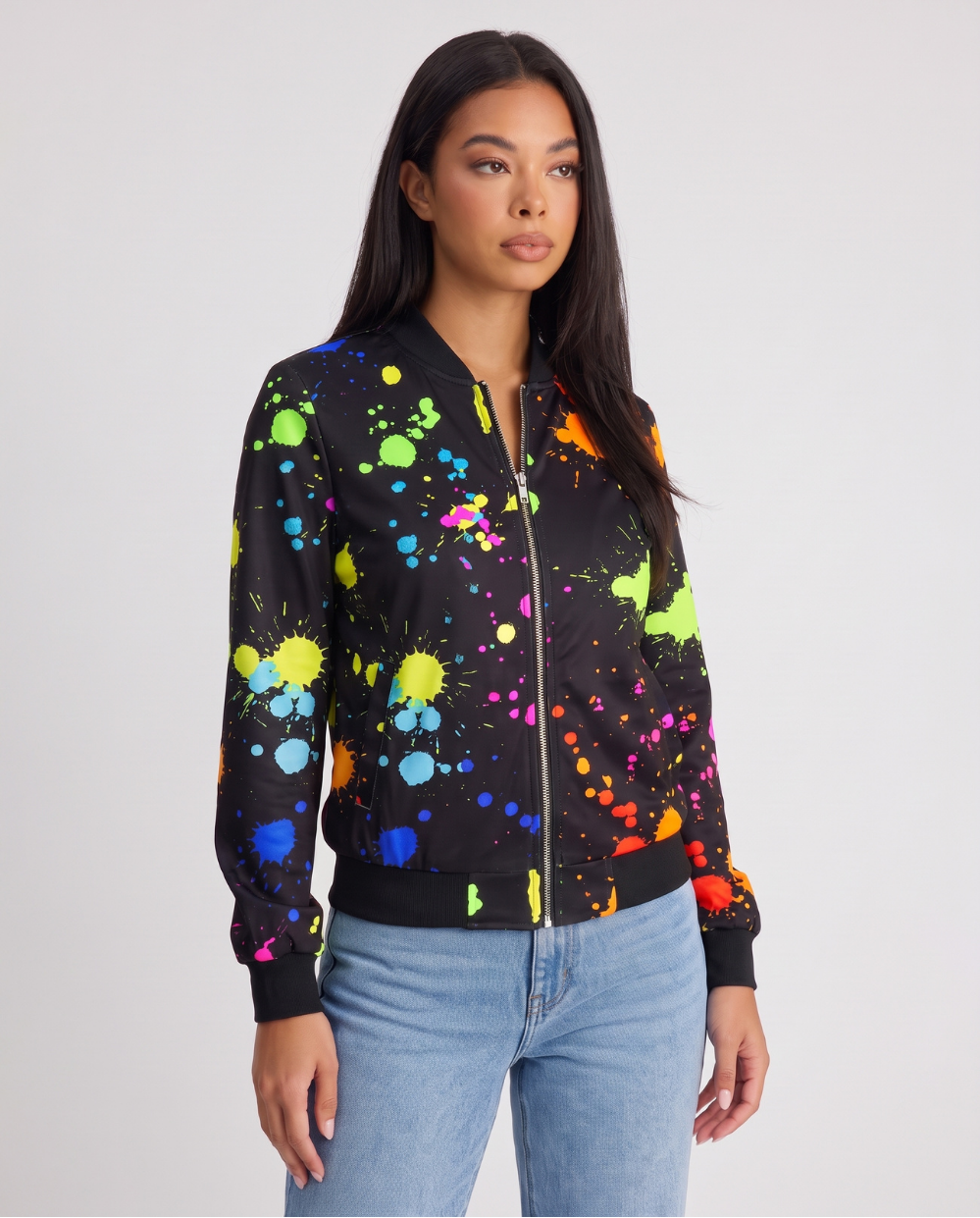 Hilaria | Women's Printed Bomber Jacket
