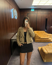 Tessa | cropped trench coat