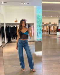 Elodie | Wide Leg Side Stripe Jeans