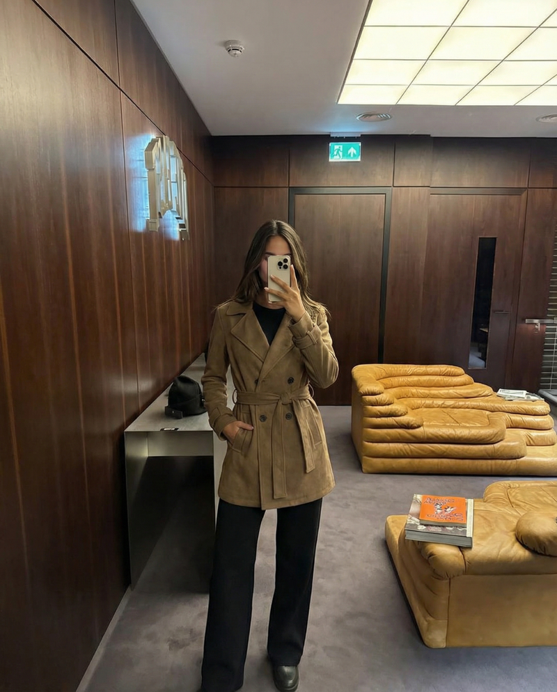 Anya | cropped trench coat