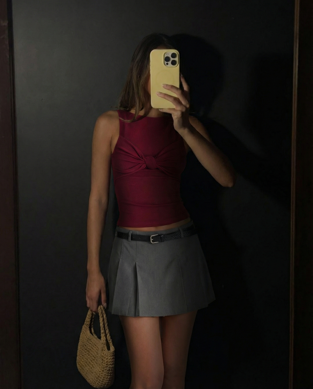 Anna | pleated mini skirt