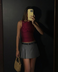 Anna | pleated mini skirt