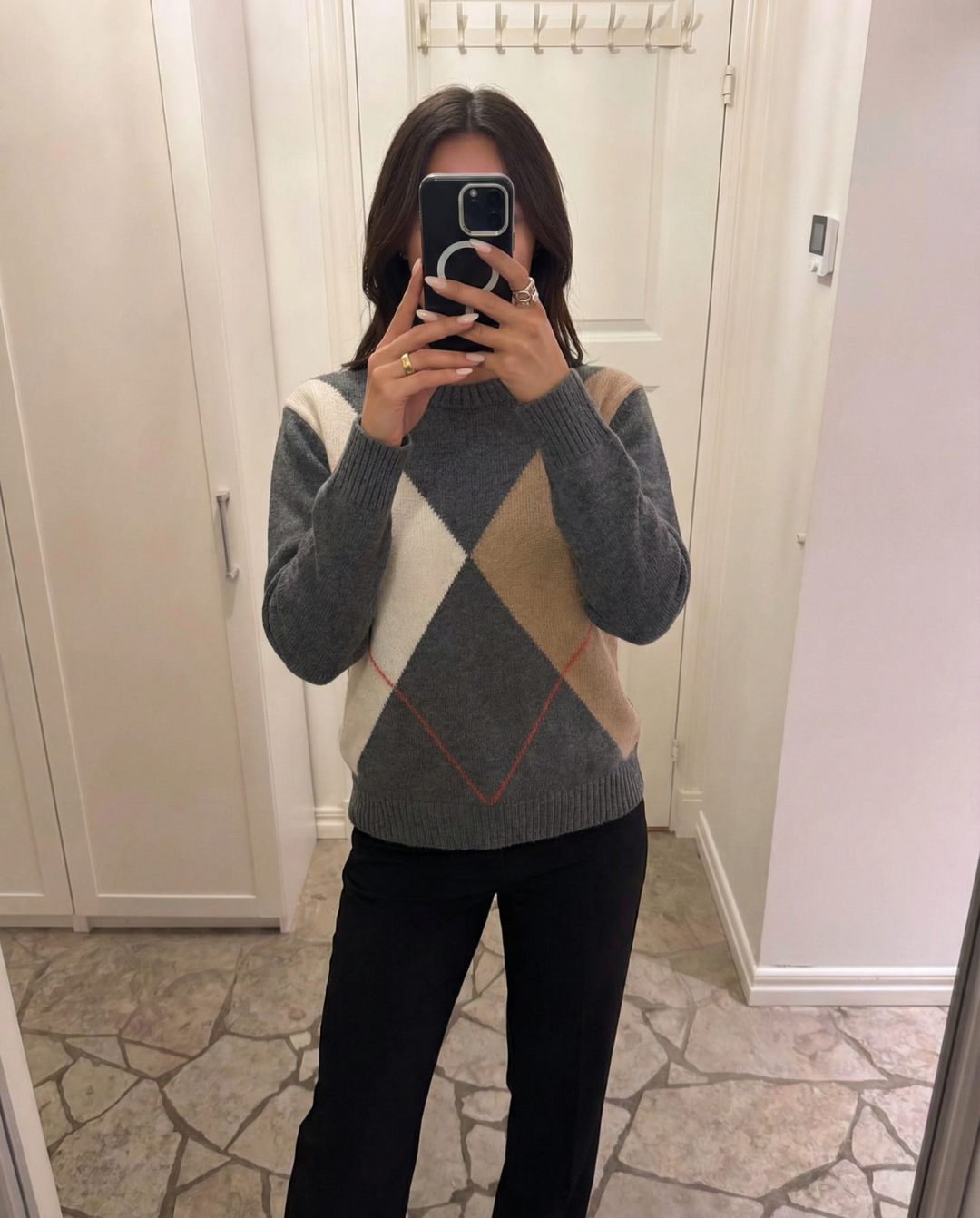 Celeste | argyle knit sweater
