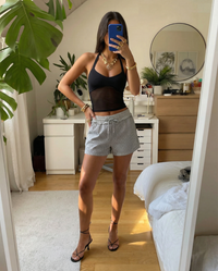 Stella | striped drawstring shorts