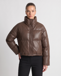 Linnea | Women's Cropped Puffer Jacket High Neck
