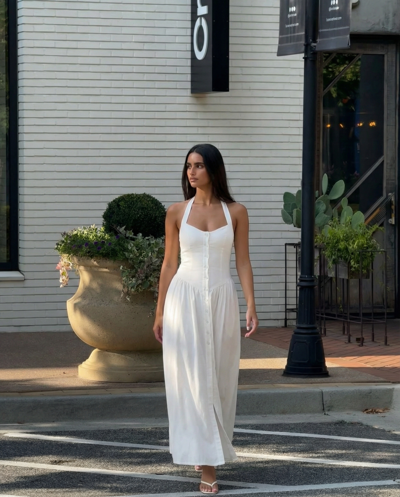 Faye | halter neck dress