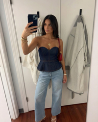 Harriet | denim corset top