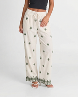 Hazel | linen wide leg pants