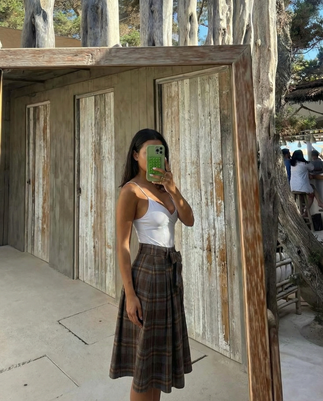 Iris | pleated midi skirt