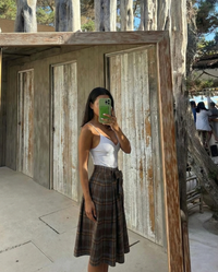 Iris | pleated midi skirt