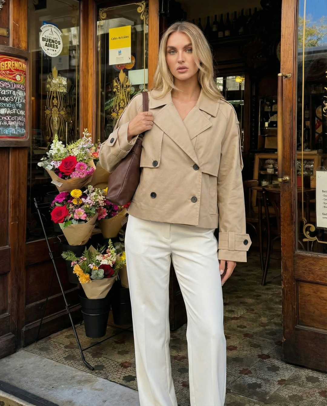Imogen | cropped trench coat