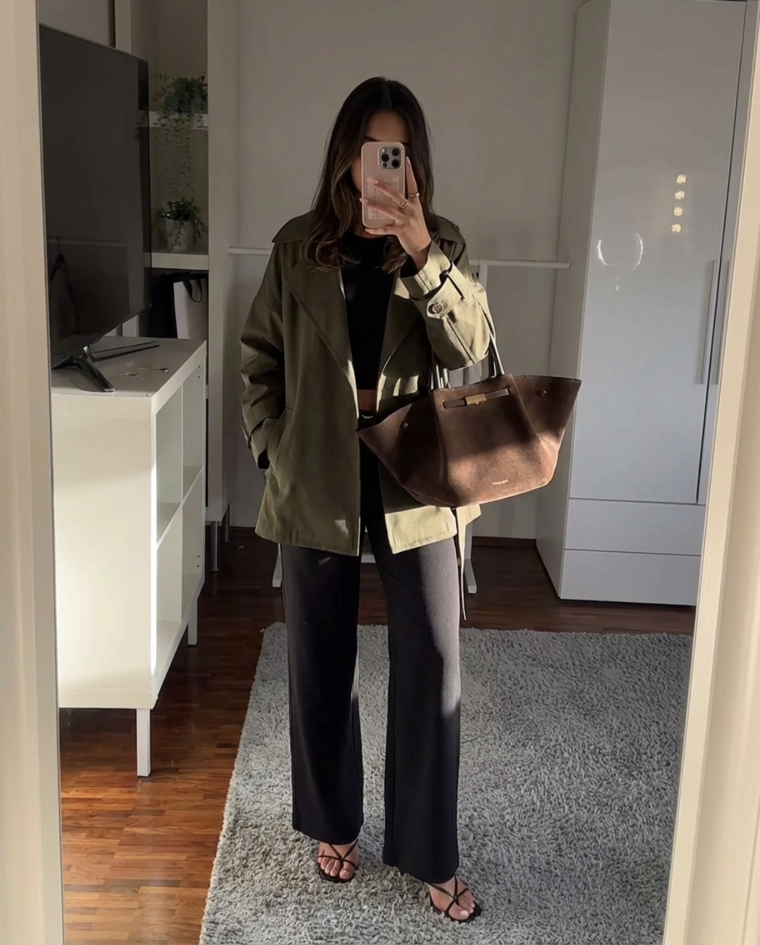 Maisie | cropped trench coat
