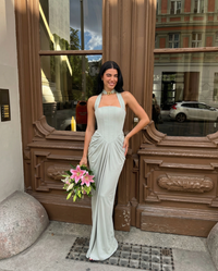 Jemima | halter neck maxi dress