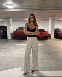 Olivia | linen wide leg pants