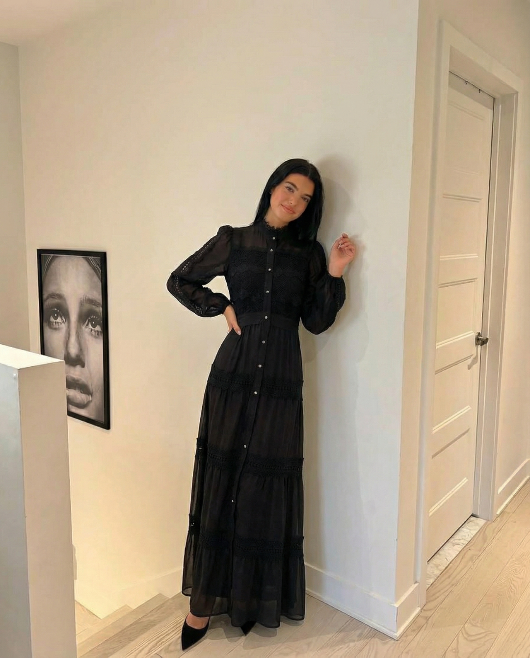 Cara | tiered maxi dress
