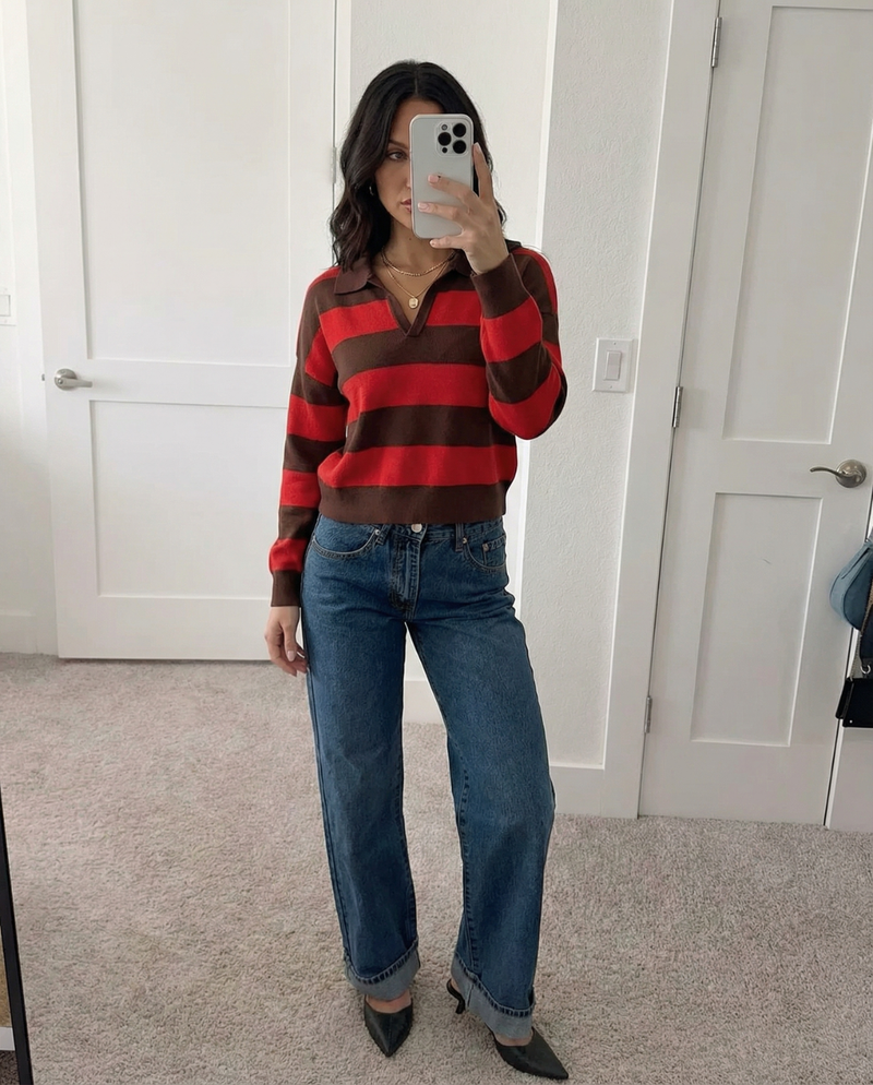 Emilia | striped knit top