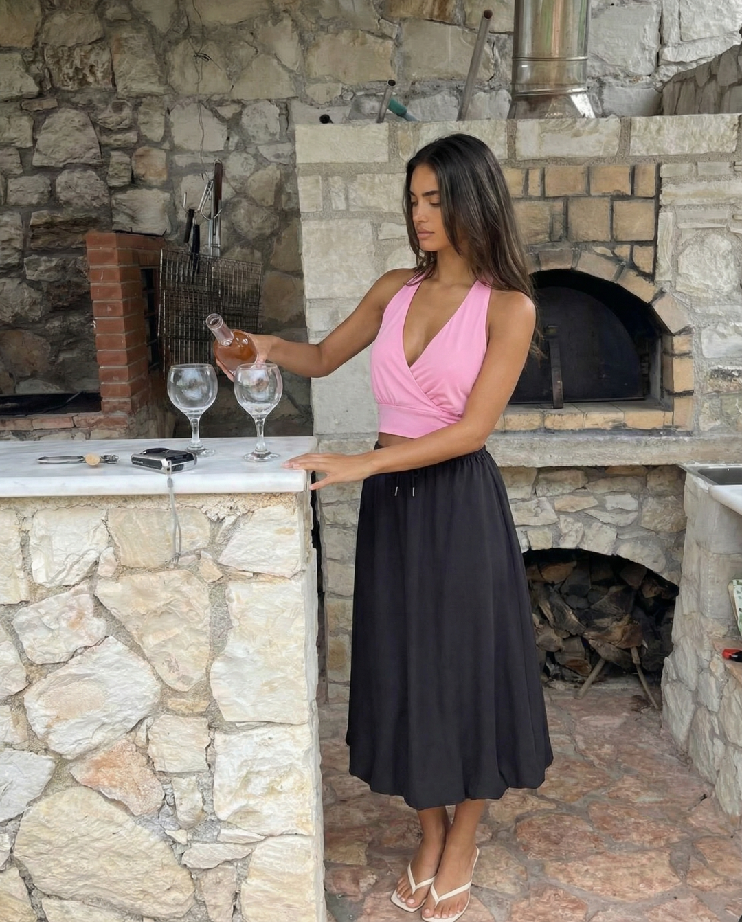 Ava | flowy midi skirt