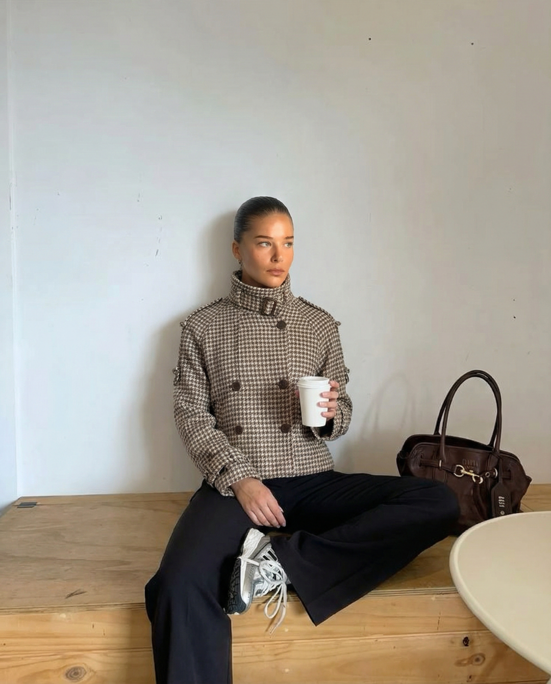Clara | cropped trench coat