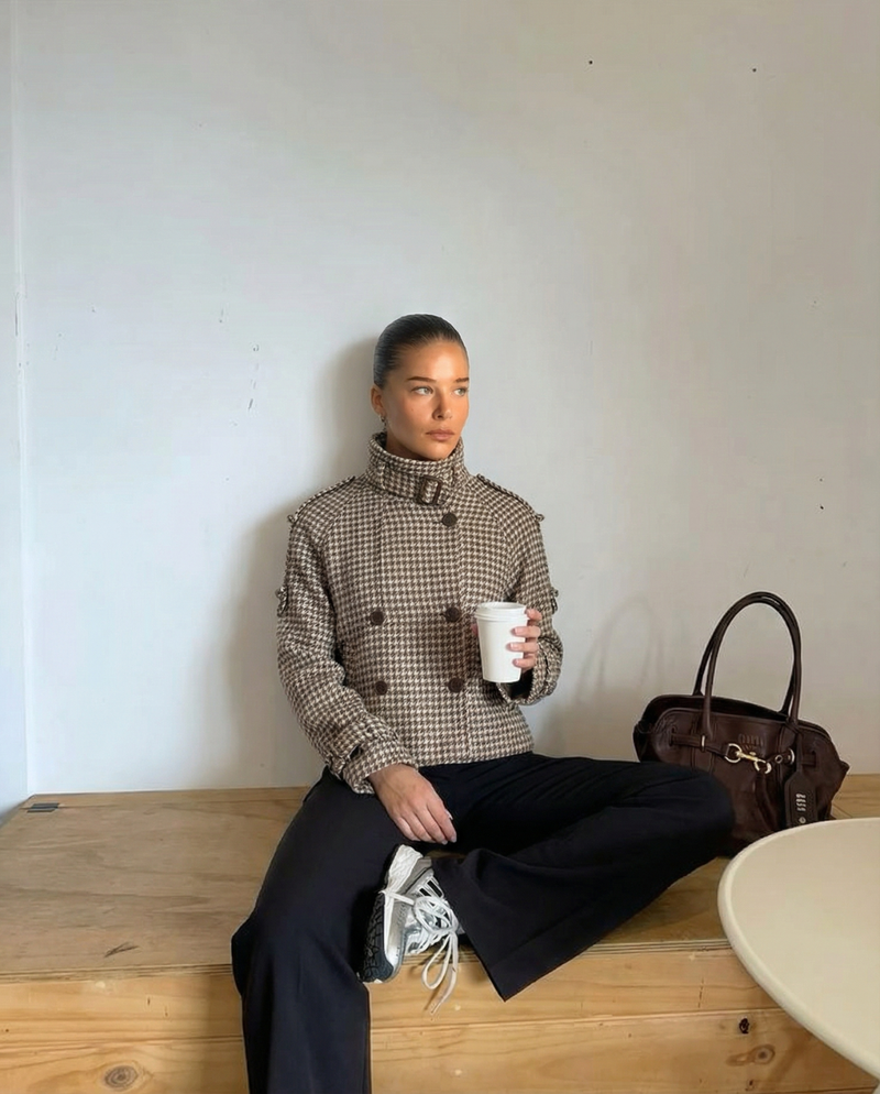 Clara | cropped trench coat