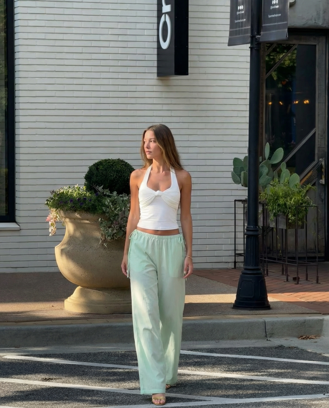 Louisa | linen wide leg pants