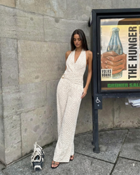 Gracie | halter wide leg jumpsuit