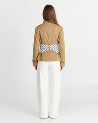Tabitha | cropped trench coat