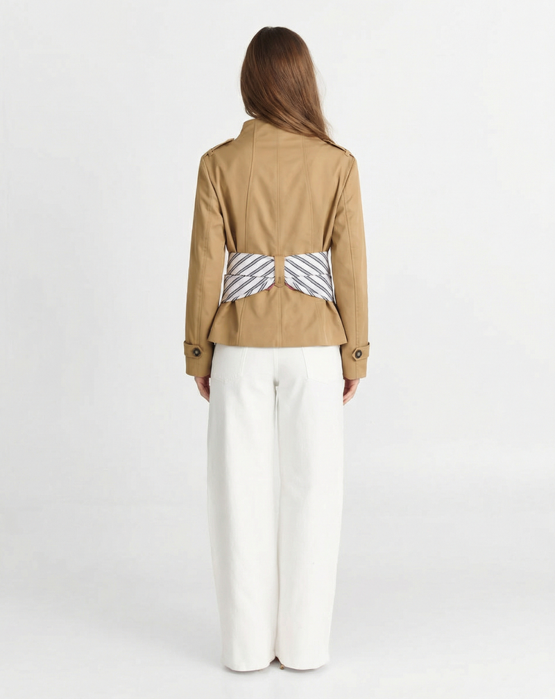 Tabitha | cropped trench coat