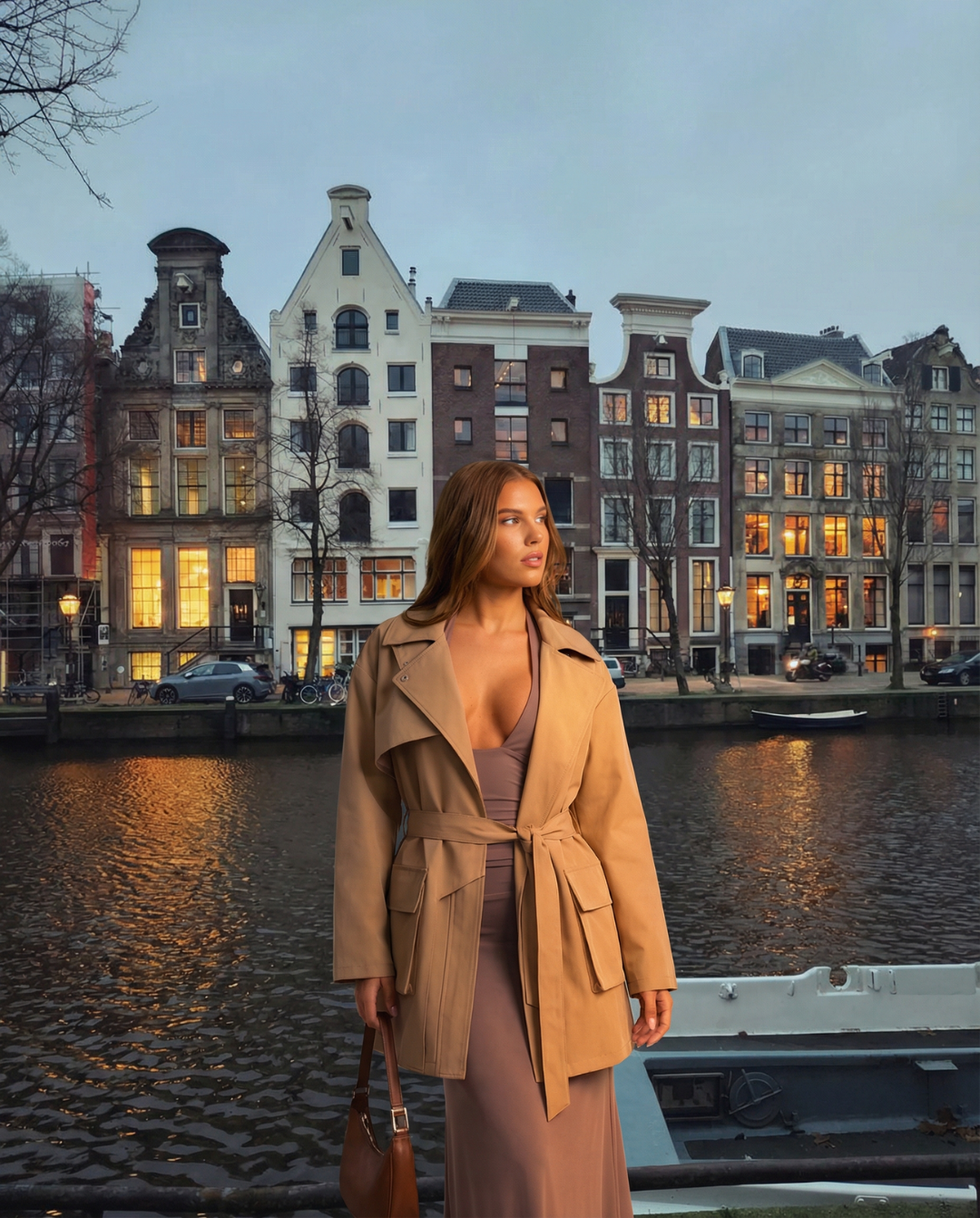 Stella | cropped trench coat