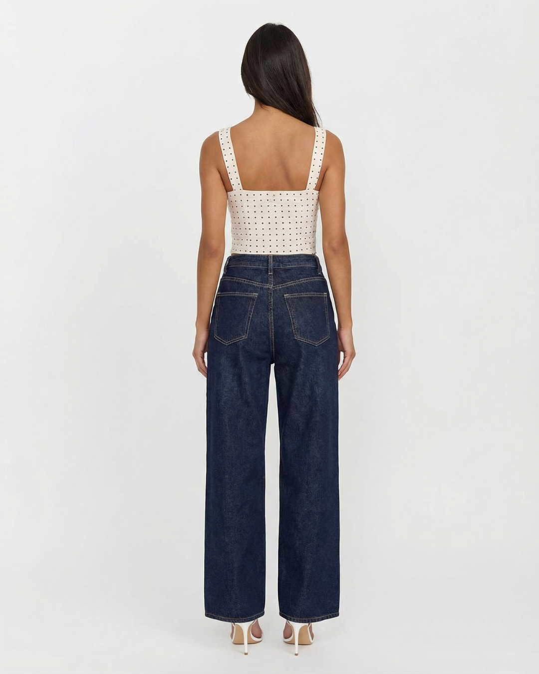 Adeline | Wide Leg Crossover Jeans