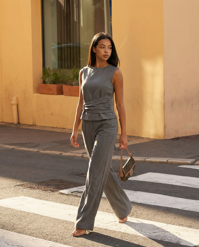 Stella | wide leg pants set