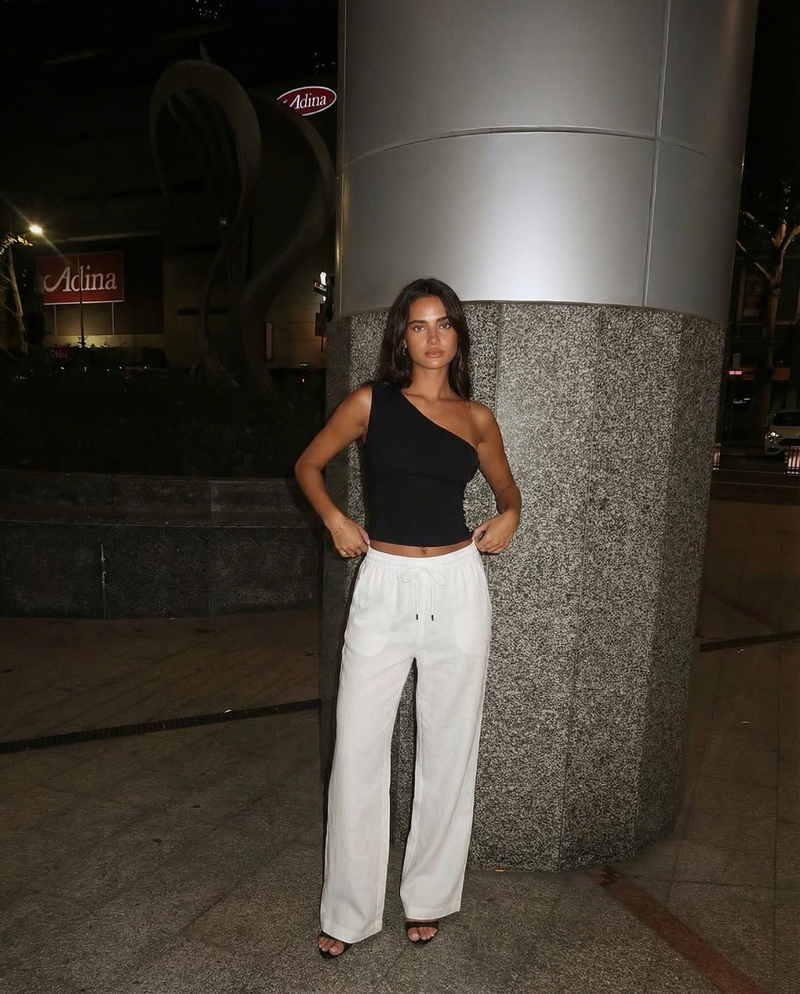 Millie | linen wide leg pants