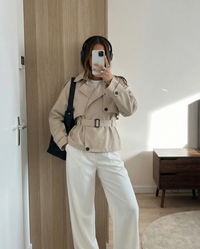 Nancy | cropped trench coat