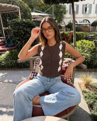 Robyn | argyle vest