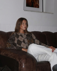 Ivy | argyle knit cardigan