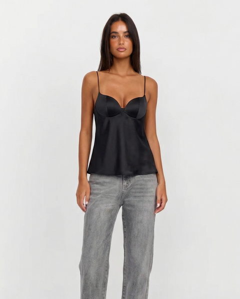 Ellen | Satin Sweetheart Underwired Corset Top
