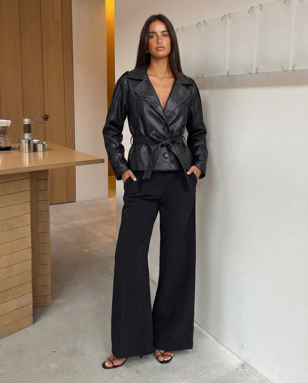 Holly | cropped trench coat