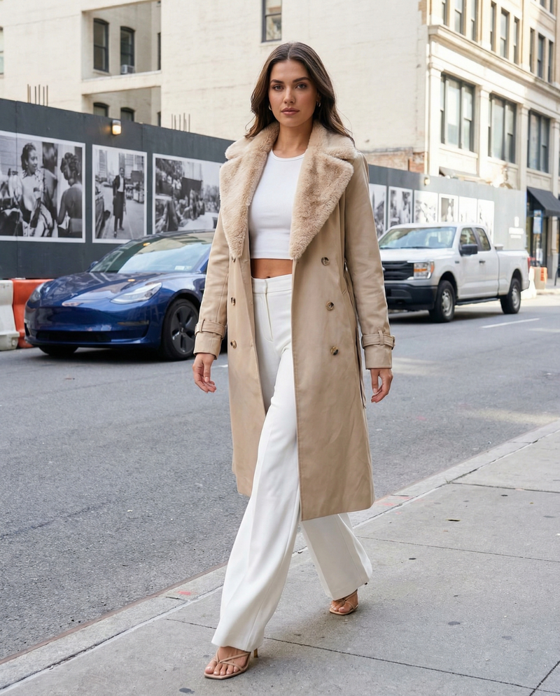 Emily | cropped trench coat