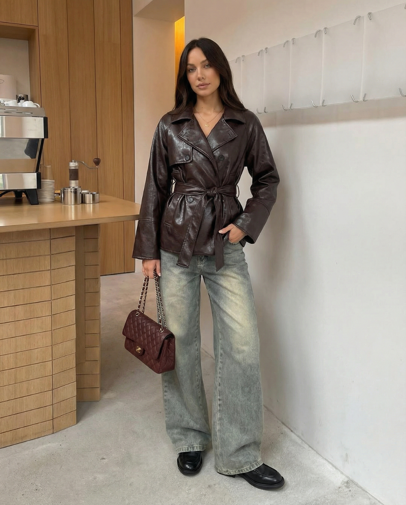 Erin | cropped trench coat