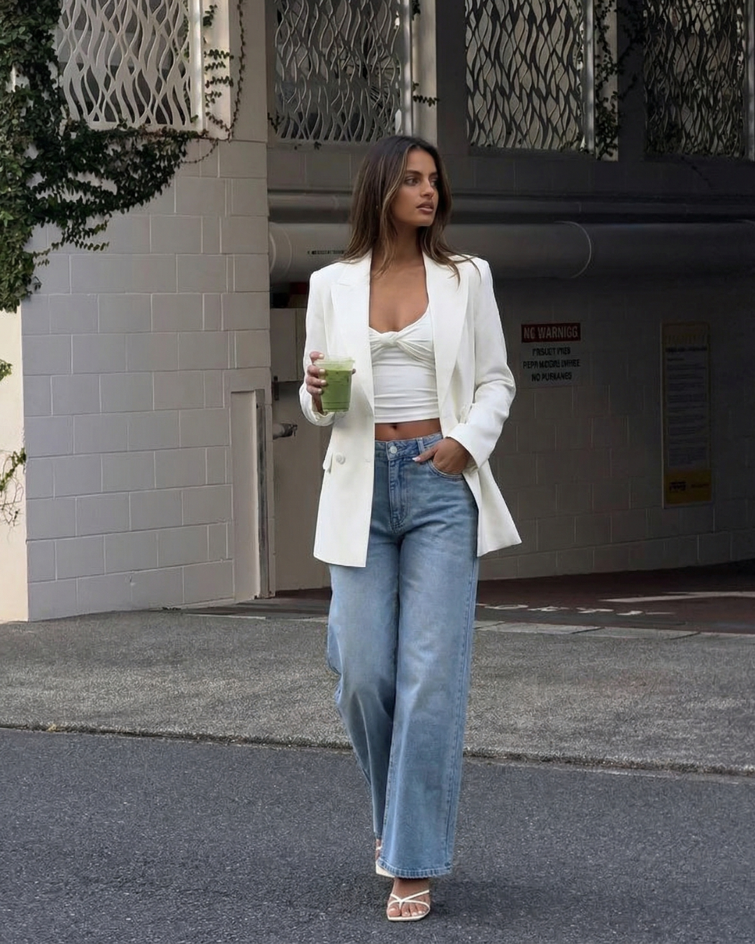 Faye | white blazer