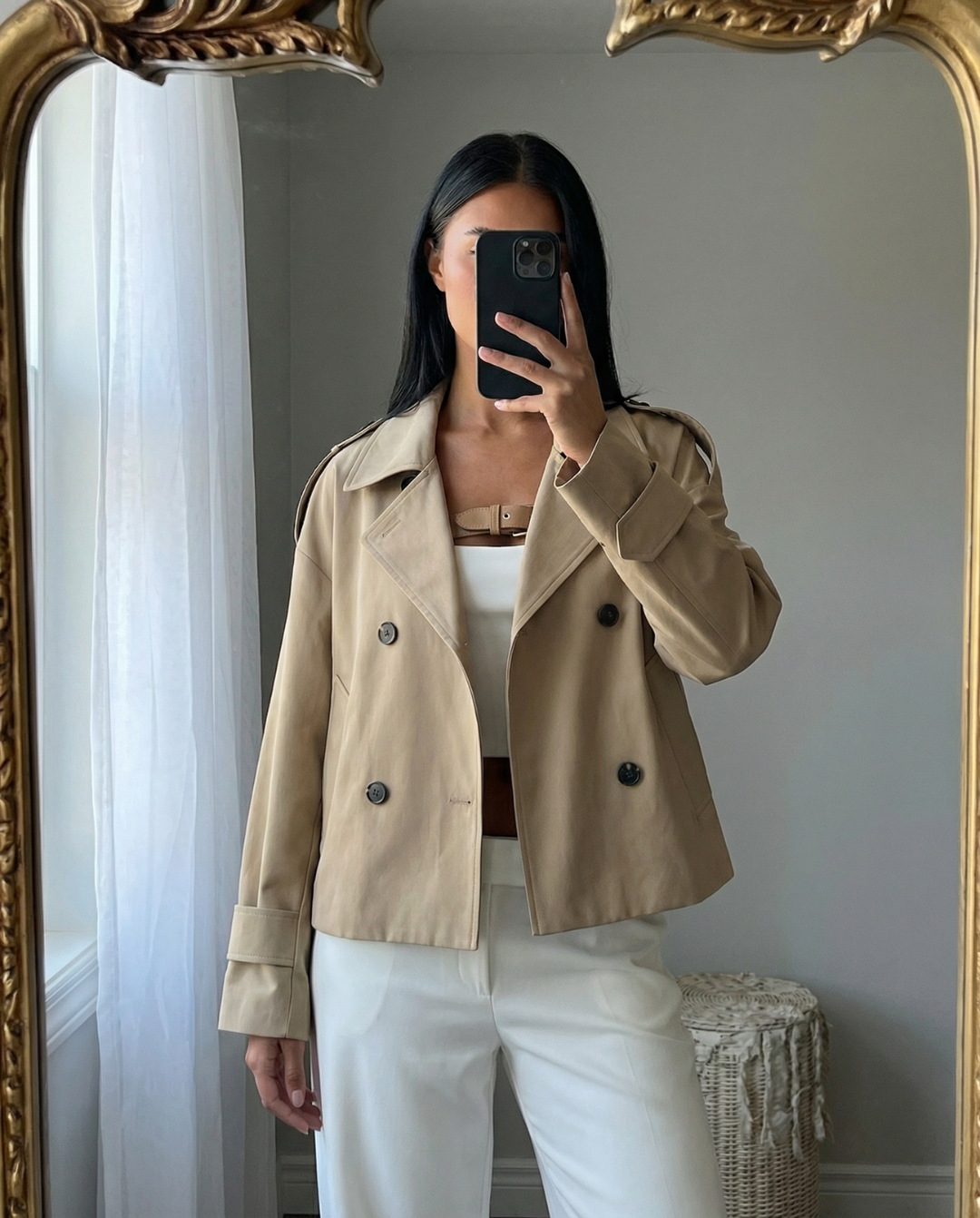 Iris | cropped trench coat