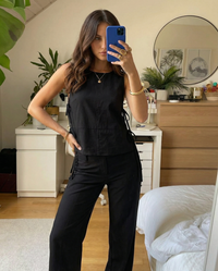 Eliana | tie front top
