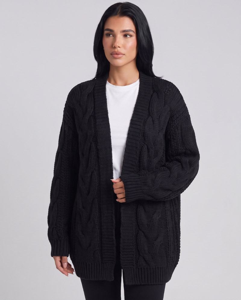 Clemence | Women's Oversized Cable Knit Cardigan