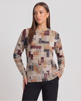 Iolanthe | Women's Printed Crewneck Knit Jumper
