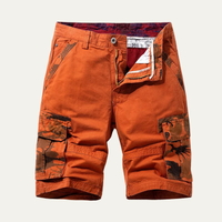 Isaac | 100% Cotton Camouflage Cargo Shorts