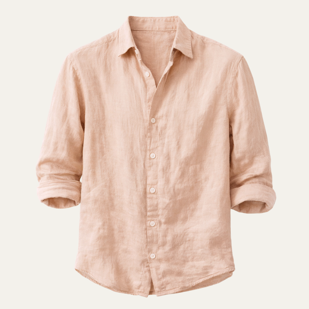 Jethro | Men's Cotton Linen Short Sleeve Button Up Shirt